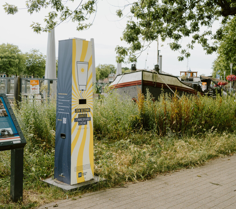 Zonnebrand in de Piushaven!